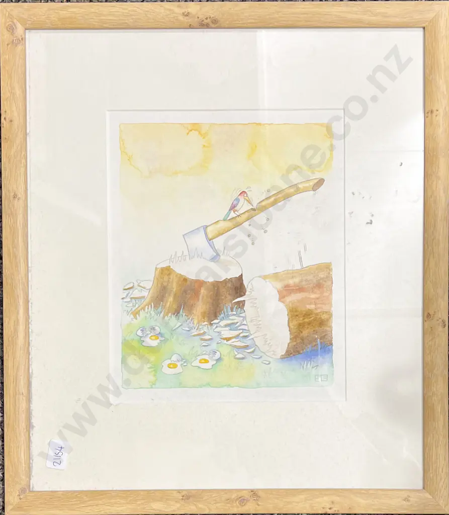 Four Framed Prints and Originals Image 1++
