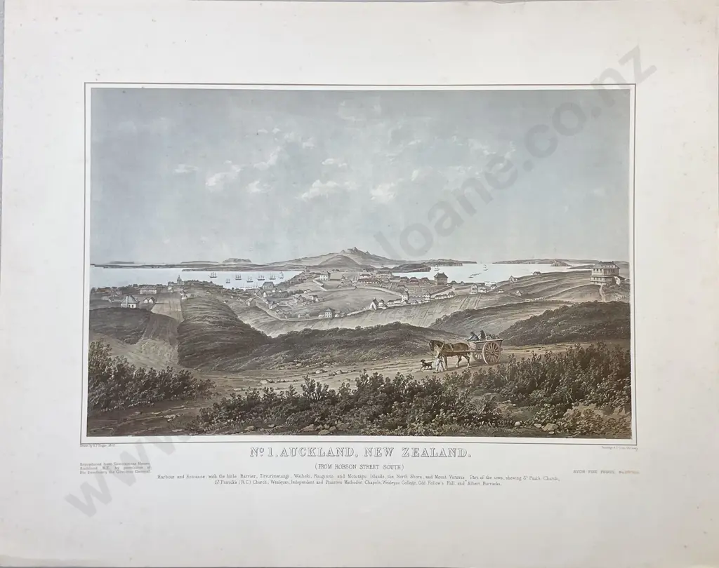 Four Avon Loose Historical Prints of Early Auckland Image 1++