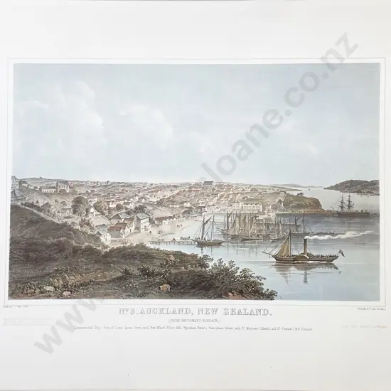 Four Avon Loose Historical Prints of Early Auckland