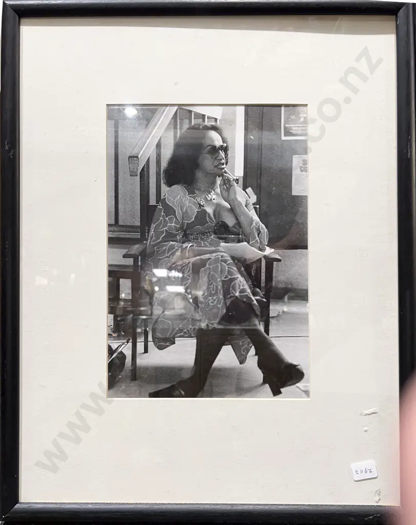 Three Black and White Photographic Prints of NZ Personalities Image 1++