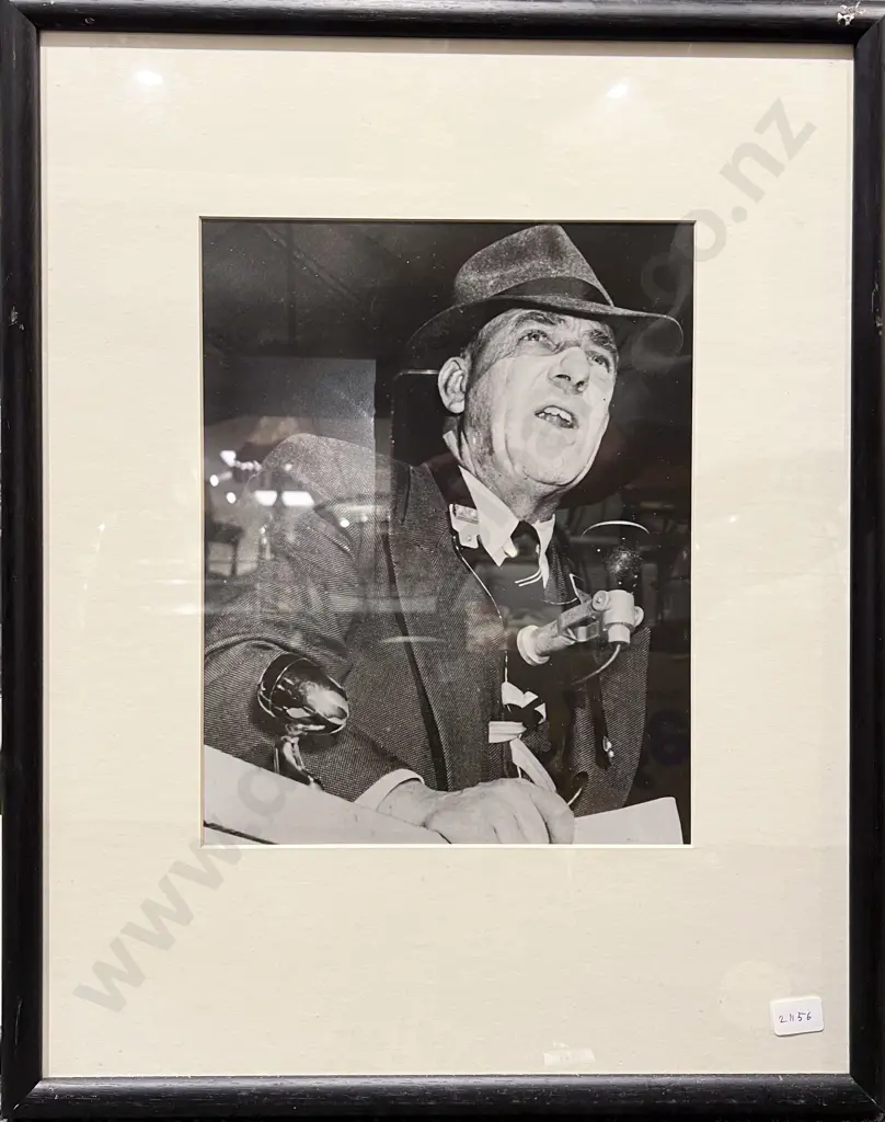 Three Black and White Photographic Prints of NZ Personalities Image 1++