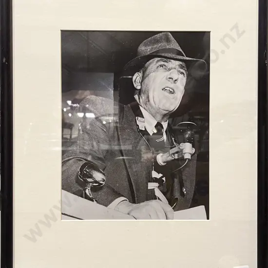 Three Black and White Photographic Prints of NZ Personalities