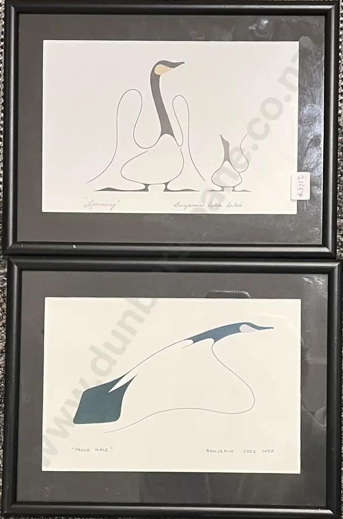 Five Assorted Framed Prints and Originals Image 1++