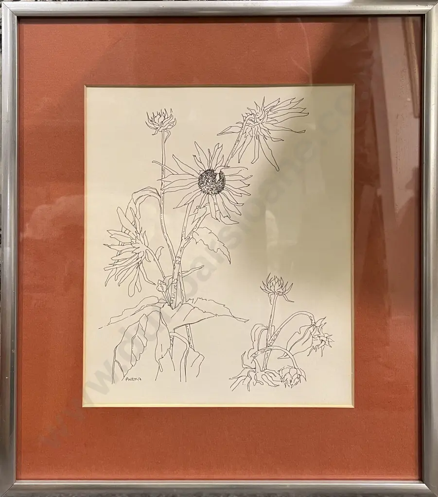 Five Assorted Framed Prints and Originals Image 1++