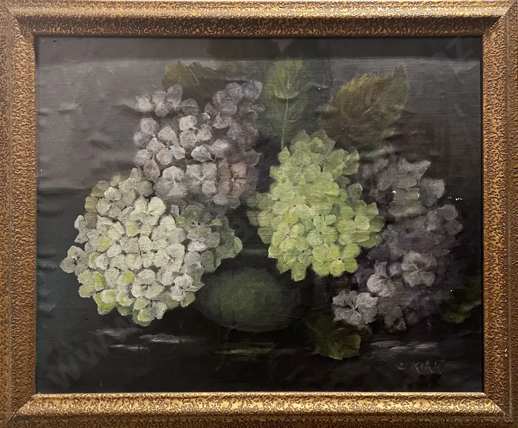 E. Kirk - Hydrangeas - Oil Image 1++
