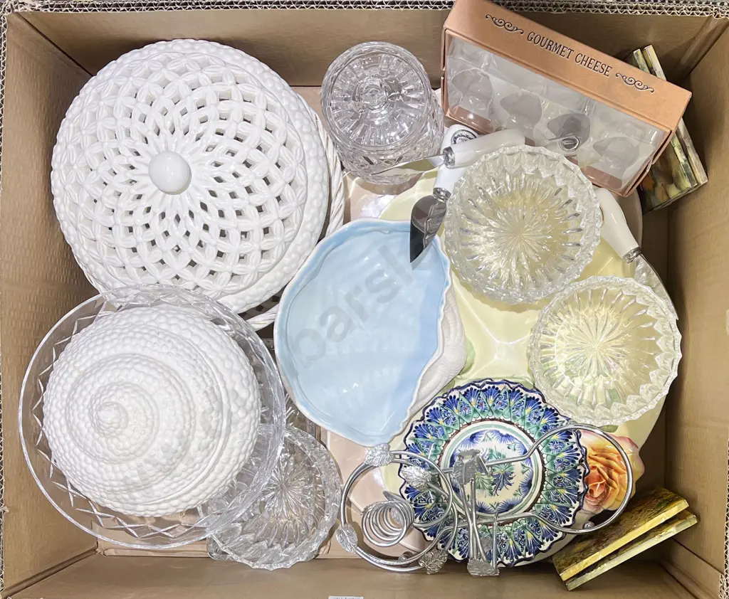 Box Quantity of Assorted Including Crystal and China etc Image 1++