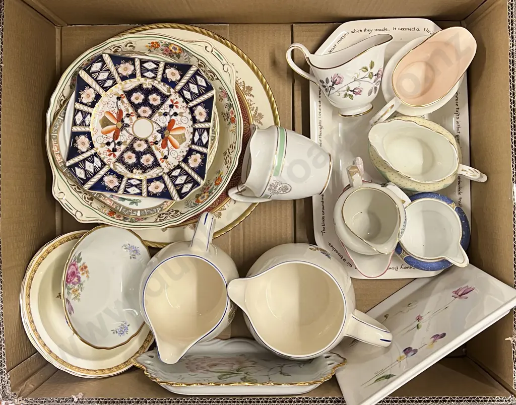 Box of Assorted Fancy China Image 1++