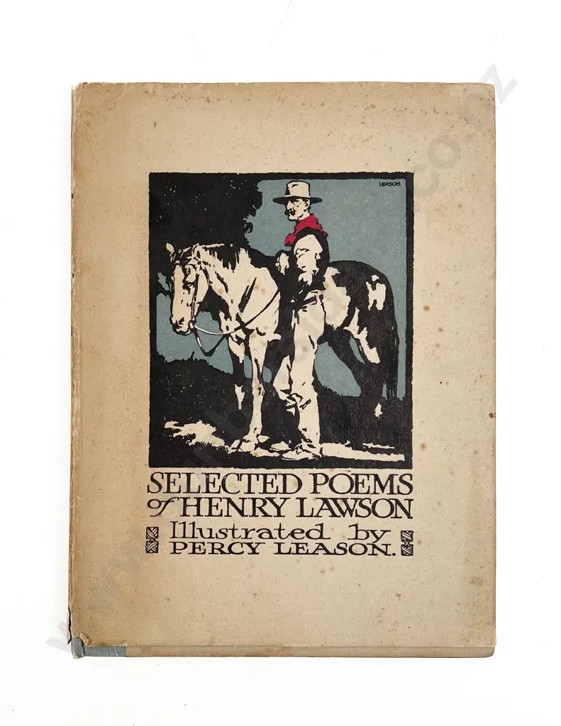 Book of Selected Poems by Henry Lawson & Illustrated by Percy Leason Image 1++