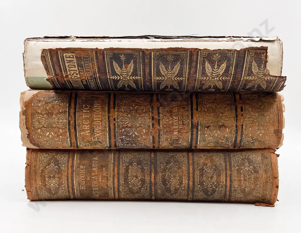 History of Australasia Together with Two Vintage Exploration Volumes Image 1++