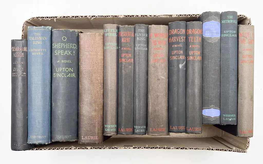 Box Quantity of Upton Sinclair Novels Image 1++