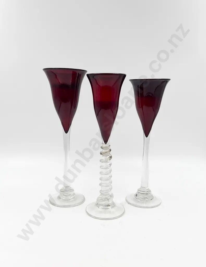 Three L. Campbell Wine Glasses Image 1++