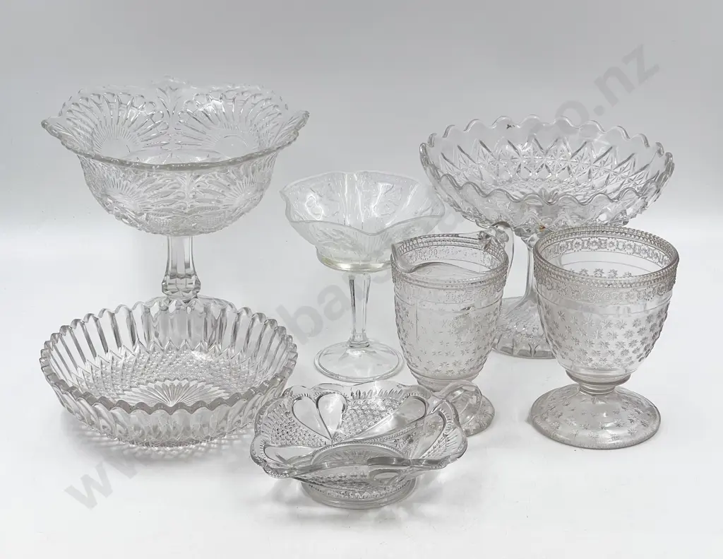 Small Quantity of Assorted Pressed Glassware Etc Image 1++