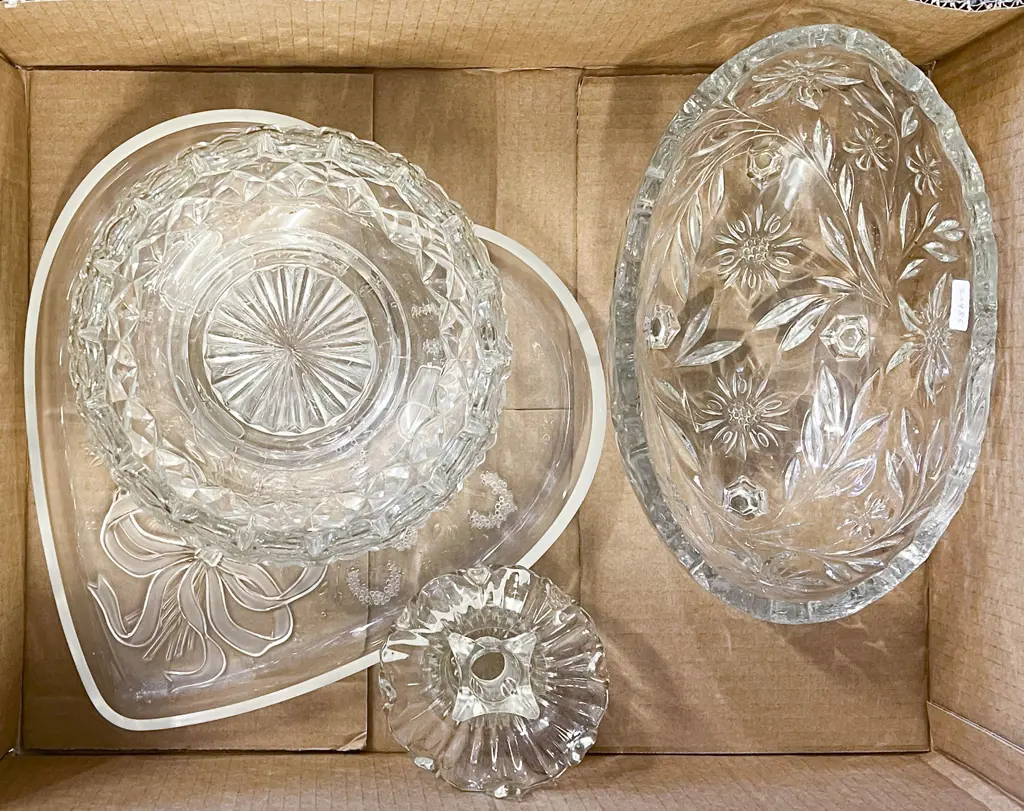 Small Quantity of Pressed Glass Image 1++