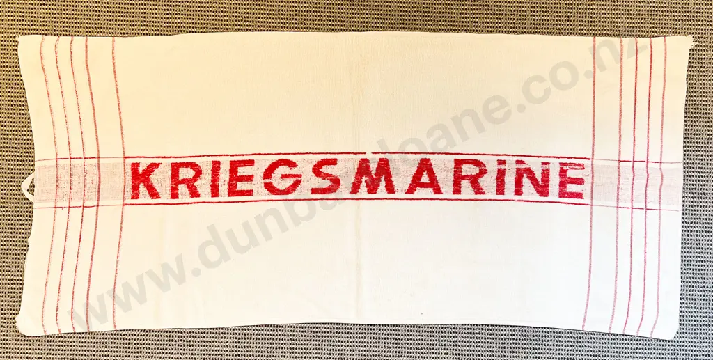 WW2 German Hand Towel from U-Boat Image 1++