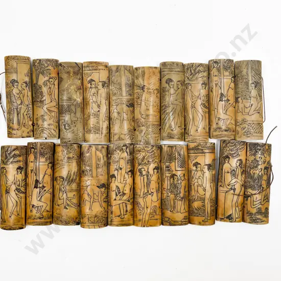 Pair of Resin Erotic Panels