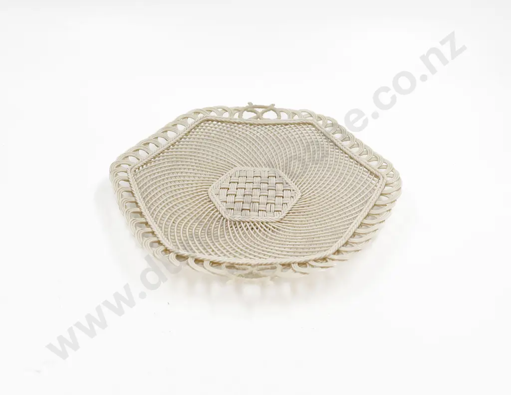 Belleek Fancy China Hexagonal Tray Image 1++
