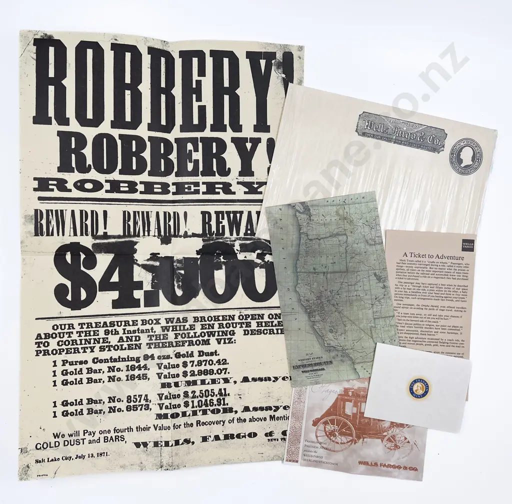 Franklin Mint Wells Fargo Overland Stage Coach Model Image 1++