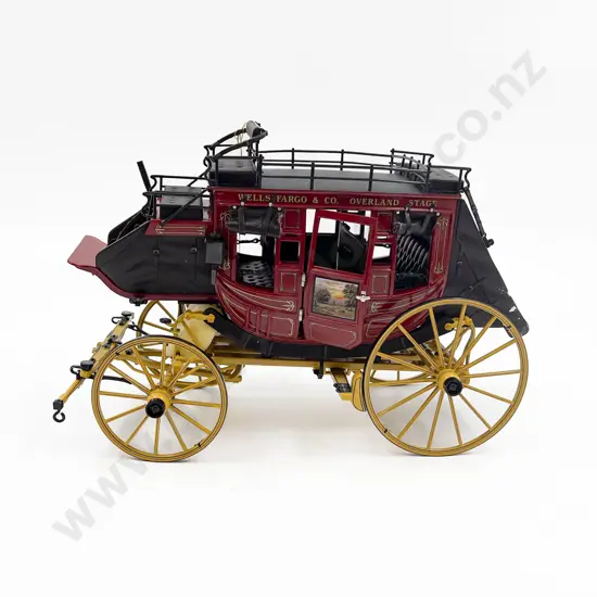 Franklin Mint Wells Fargo Overland Stage Coach Model