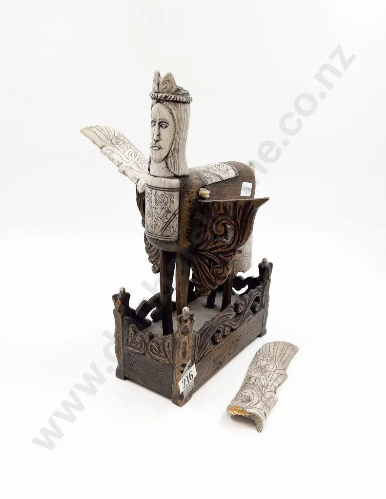 Wood and Composition Trojan Horse Image 1++