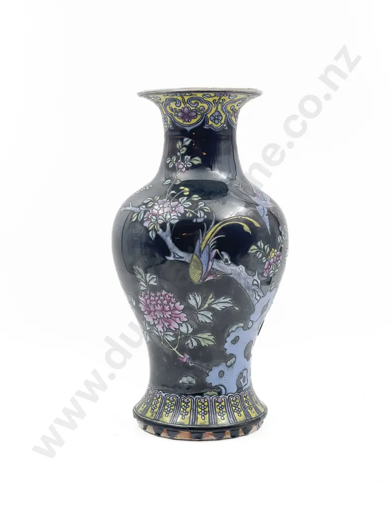 Chinese Embossed Decorative Vase with Bird and Floral Motifs Image 1++