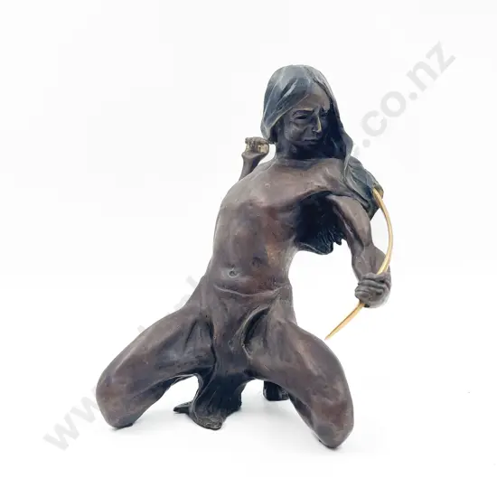 Bronze Native American Figure