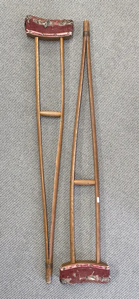 Pair of Vintage Crutches Image 1++