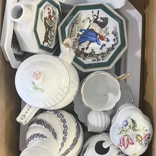 Small Box Quantity of Assorted Elizabeth Arden China