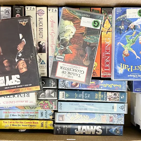Two Boxes of Assorted Vintage VHS