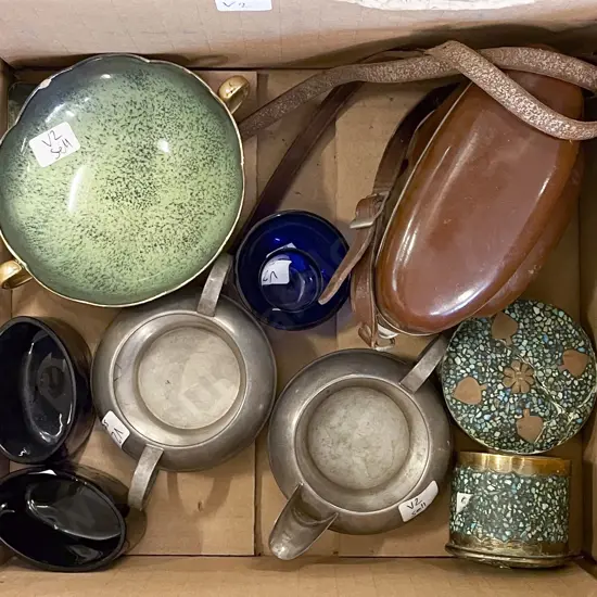 Box of Assorted Including Carlton Ware and Vintage Camera etc