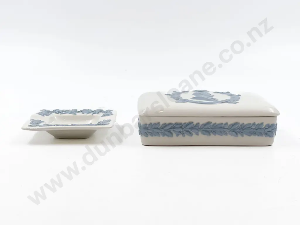 Two Pieces of Wedgwood Including Trinket Box Image 1++
