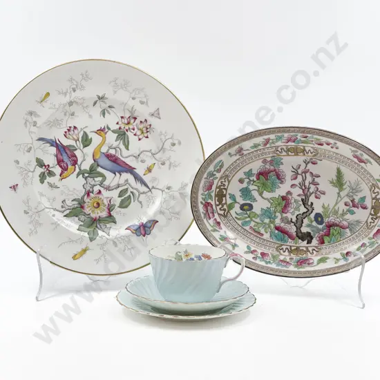 Small Quantity of Fancy China Including Fancy Trio and RD Oval Dish