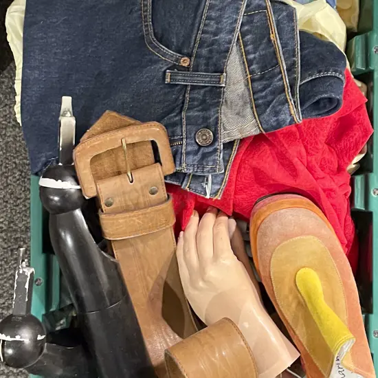 Box of Assorted Including Mannequin Hands and Costumes etc