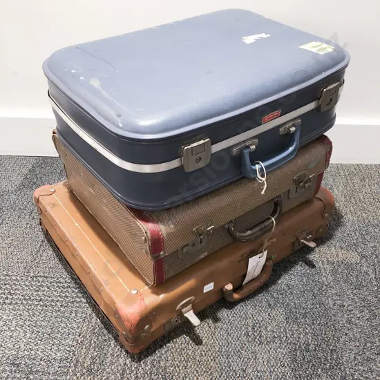 Three Vintage Suitcases