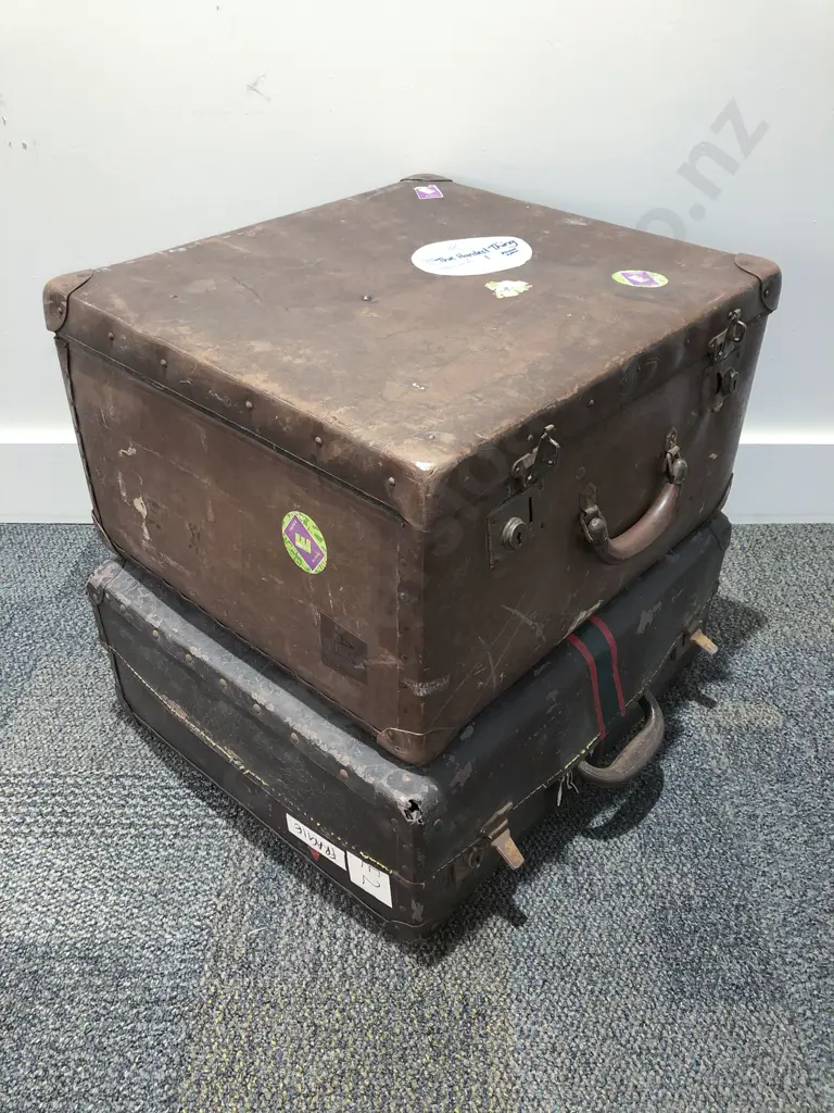 Two Vintage Suitcases Image 1++