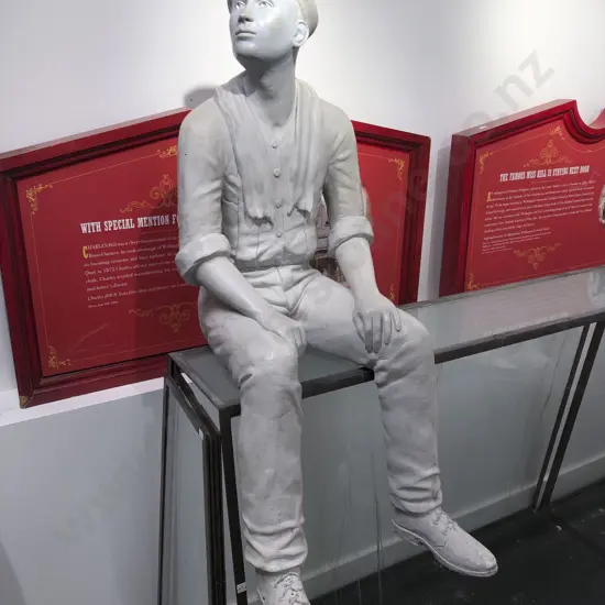 Fibre Glass Seated Colonial Figure