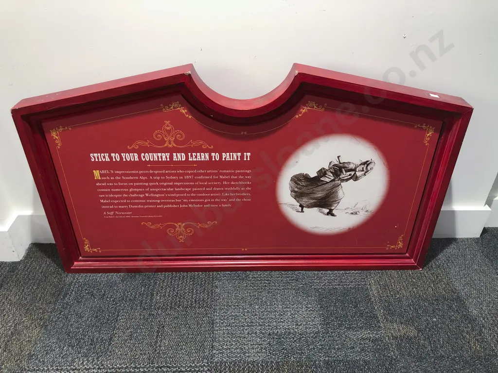 Two Museum Informational Signs Image 1++