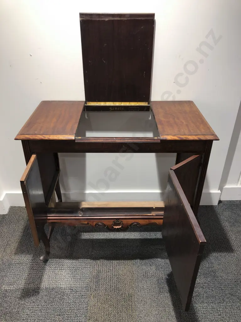 Cabriole Legged Gramophone Cabinet Image 1++