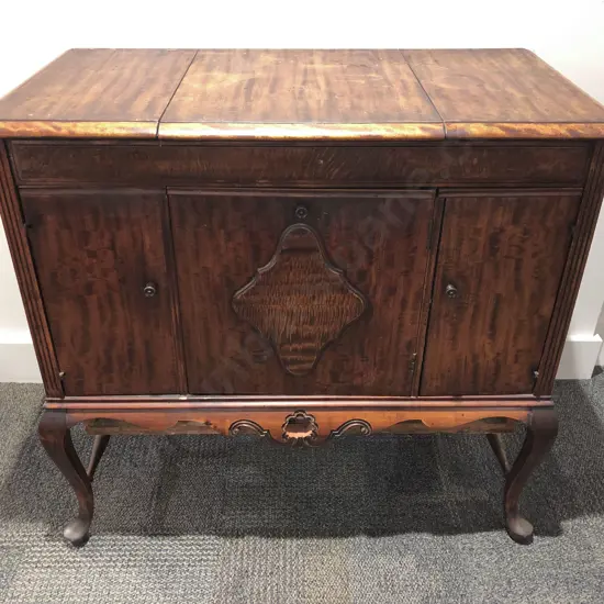 Cabriole Legged Gramophone Cabinet