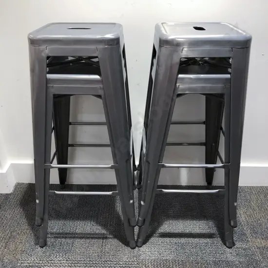Four Stacking Bar Stools