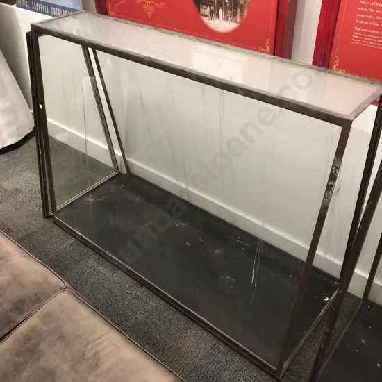 Large Prism Shaped Glass Display Cabinet