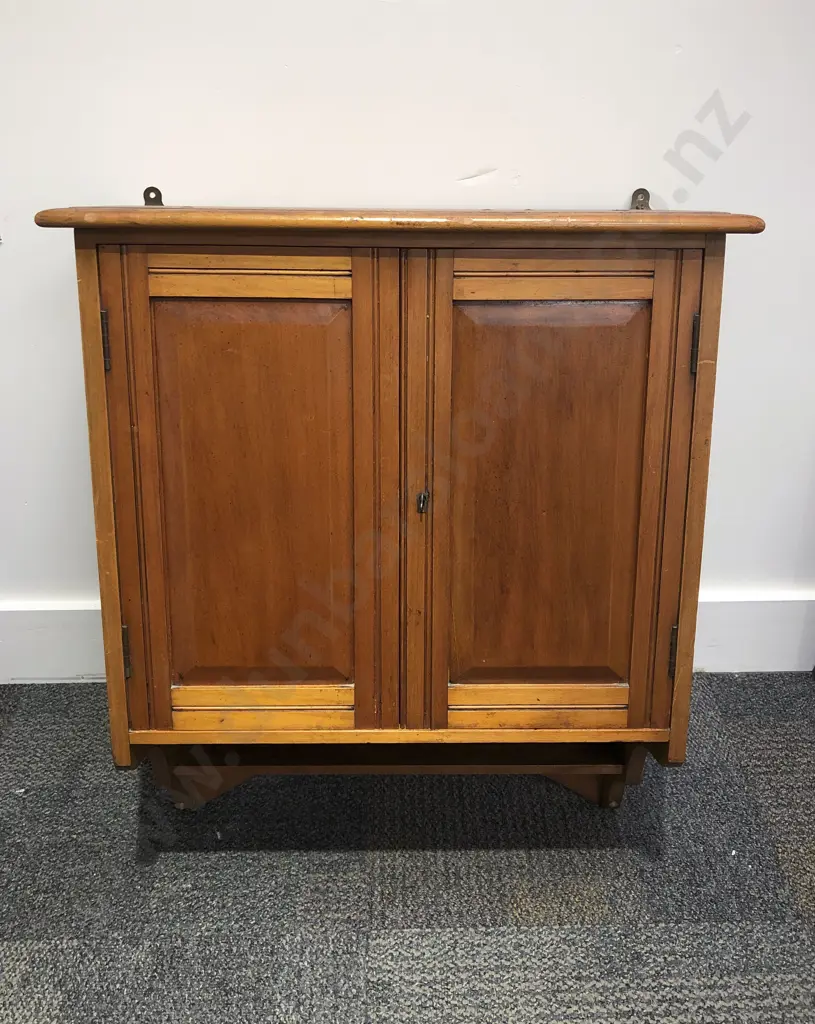 Kauri Wall-Hanging Cabinet with Pigeon Hole Interior Image 1++