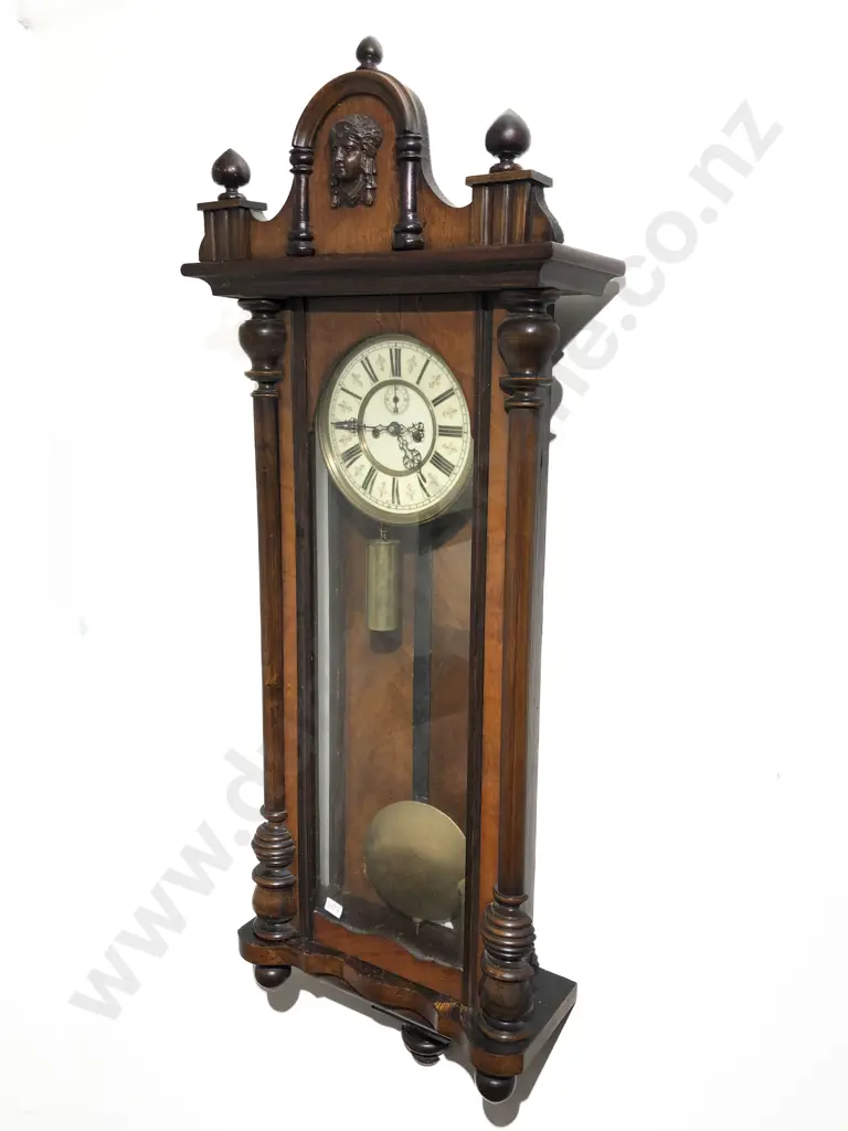 19th Century Vienna Wall Clock Image 1++