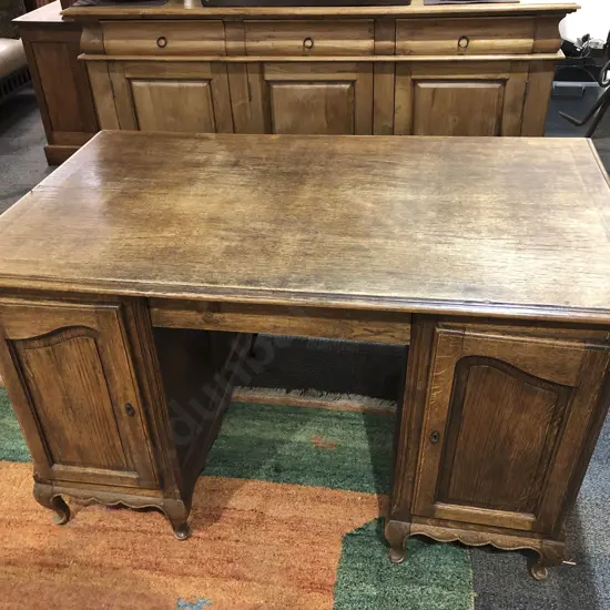 Oak Knee Hole Desk