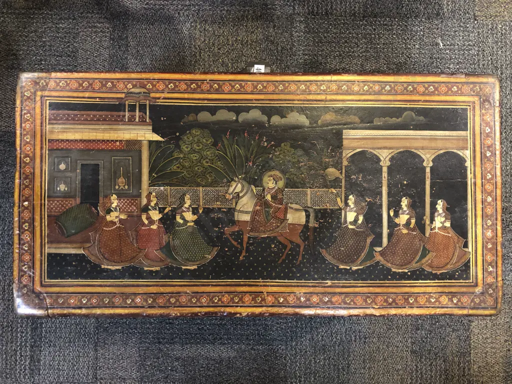 Antique Indian Dowry Trunk Image 1++