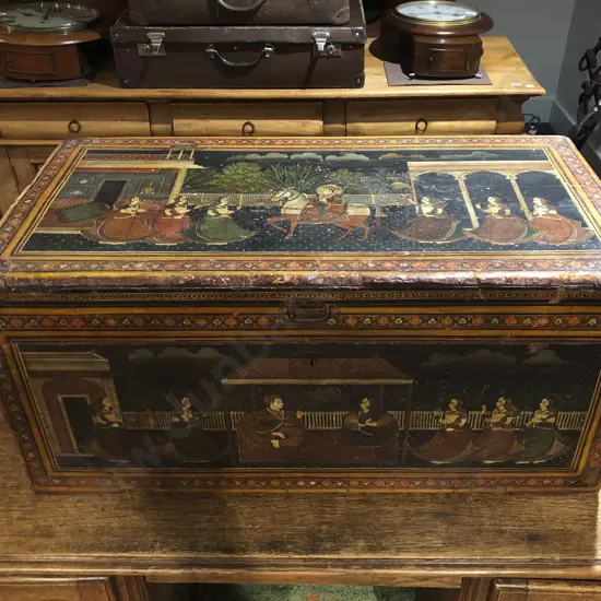 Antique Indian Dowry Trunk