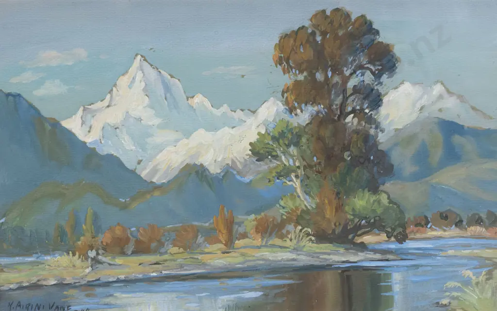 Kathleen Airini Vane (1891 - 1965) - Mt Cook Image 1++