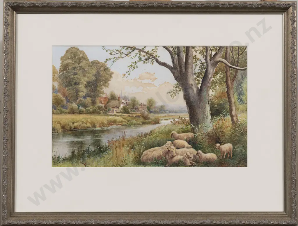 Arthur Wilkinson (1869 - 1930) - Riverside Cottages Image 1++