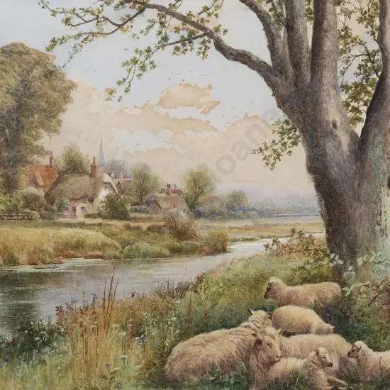 Arthur Wilkinson (1869 - 1930) - Riverside Cottages