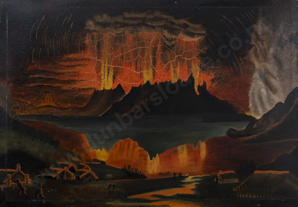 After Charles Blomfield - Tarawera Eruption Image 1++