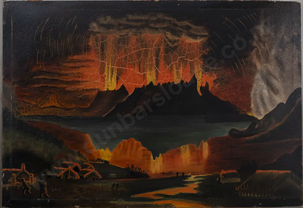 After Charles Blomfield - Tarawera Eruption Image 1++